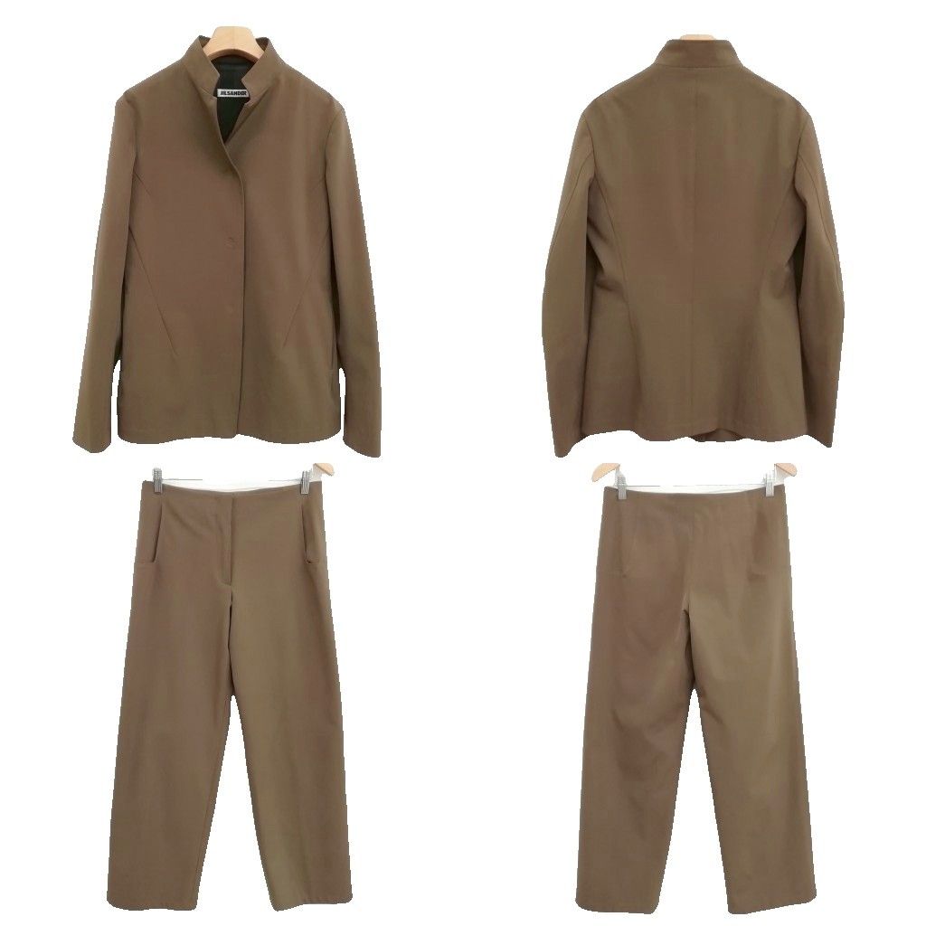 ジルサンダー JIL SANDER セットアップ パンツ スーツ スタンドカラー