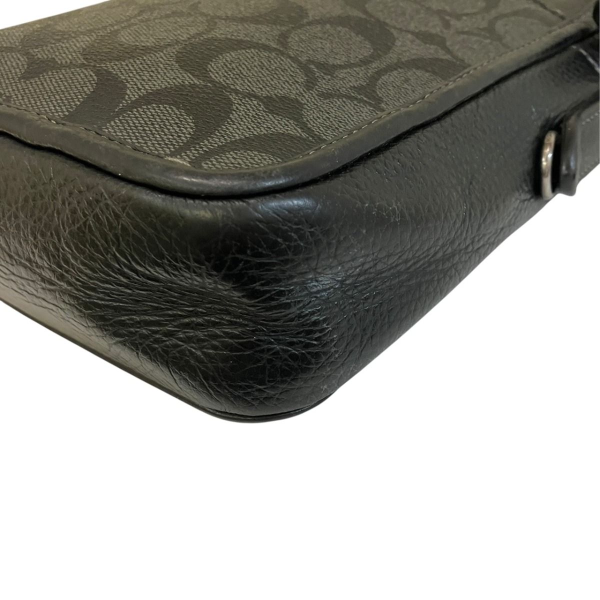 コーチ COACH サリバン シグネチャー ショルダーバッグ PVC レザー