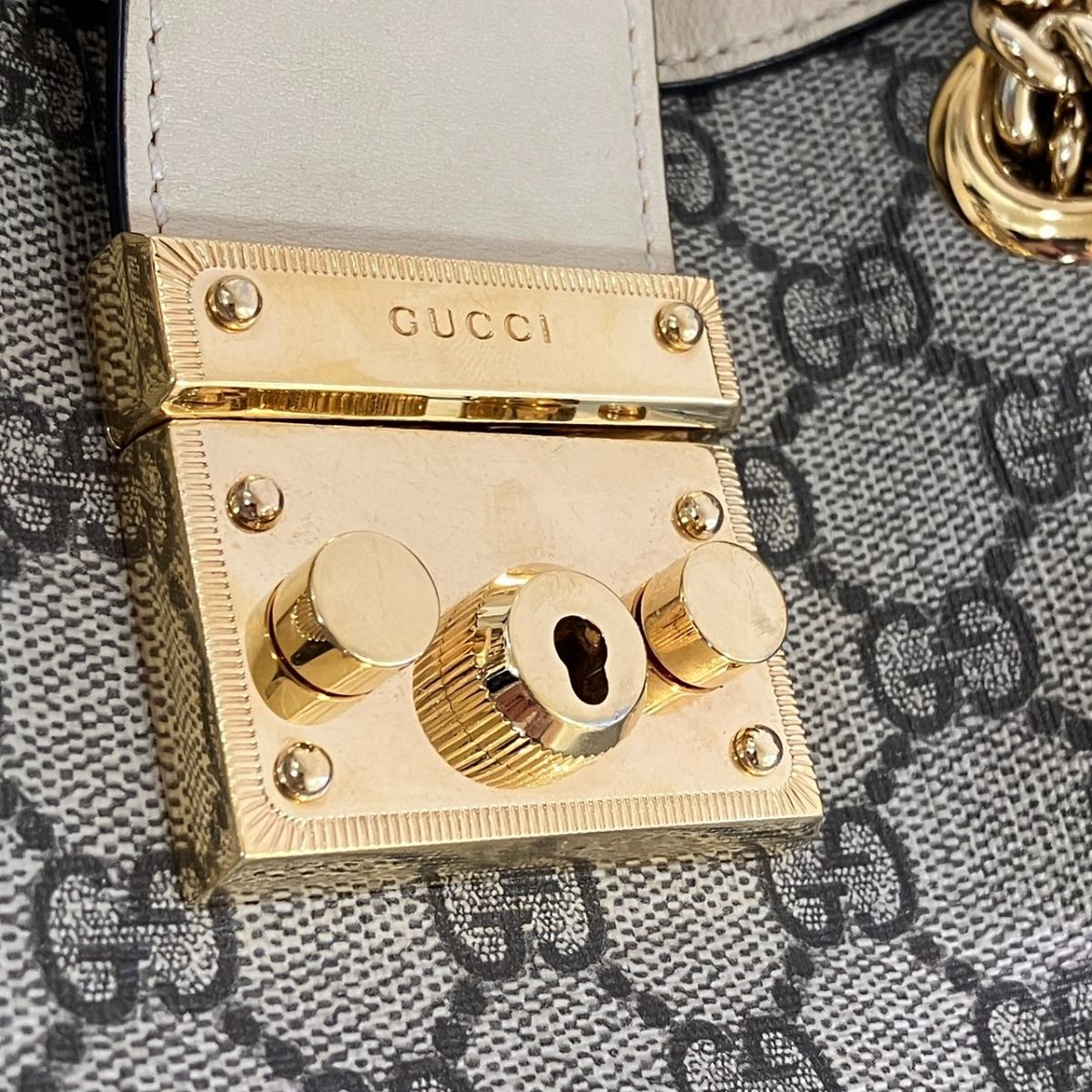 グッチ GUCCI GGスモール GGスプリーム トートバッグ PVC レザー