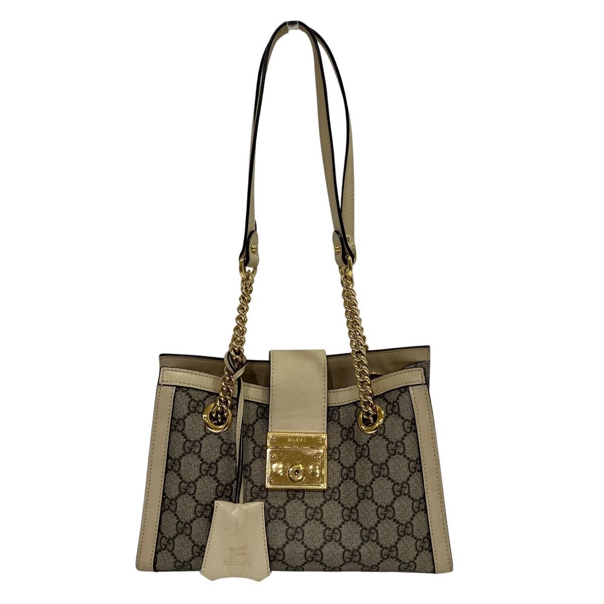 【美品】GUCCI （グッチ）GGスプリーム 　トート　バッグ グッチ GUCCI GGスモール GGスプリーム トートバッグ PVC レザー