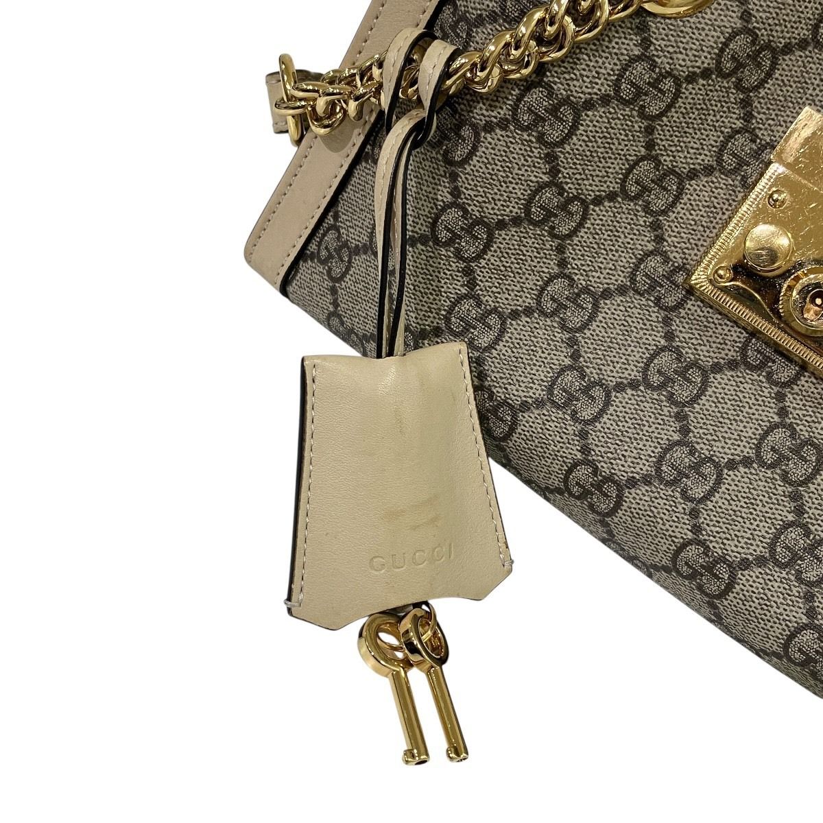 グッチ GUCCI GGスモール GGスプリーム トートバッグ PVC レザー