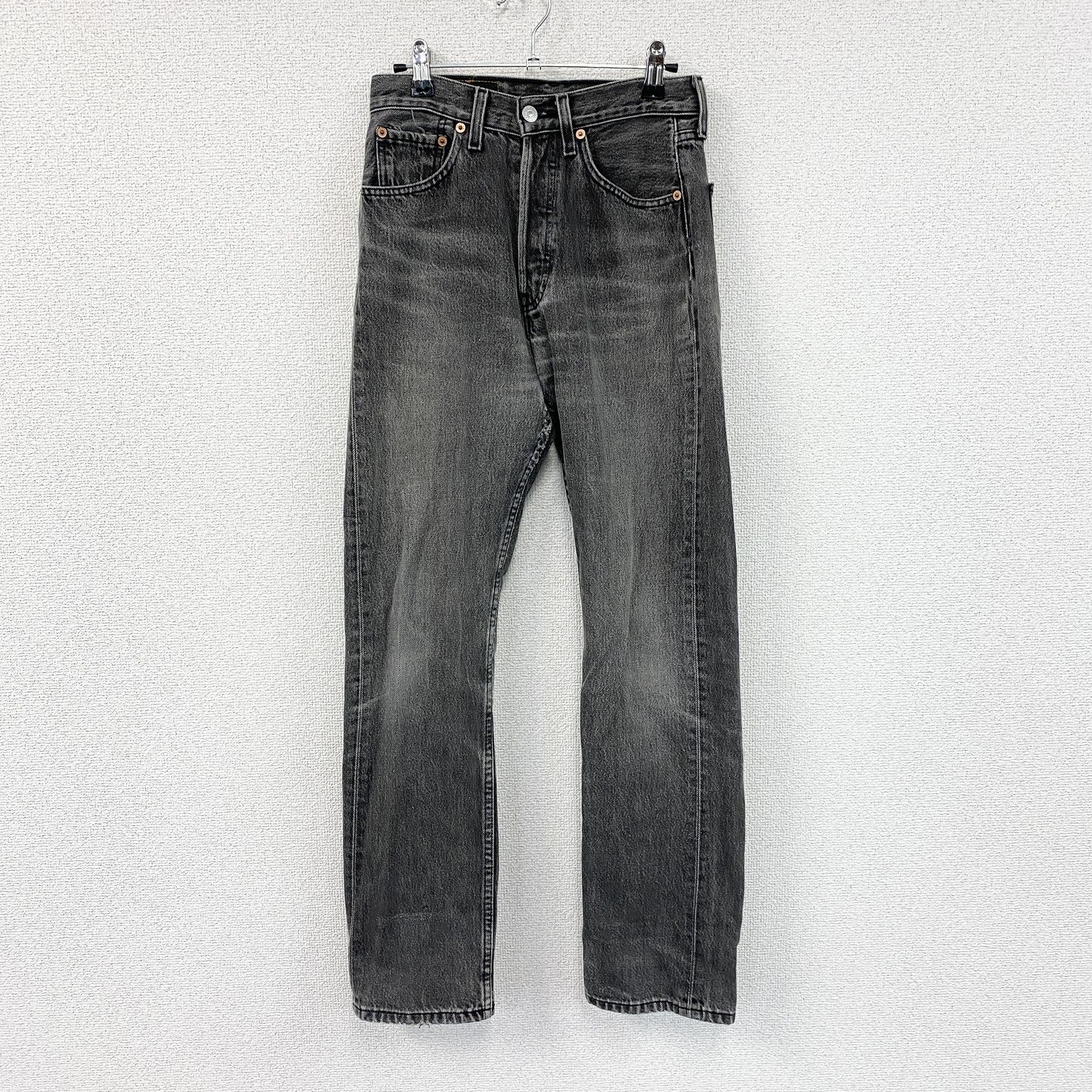 Levi's　リーバイス　501　ブラックデニムパンツ/ジーンズ　ジップフライ　黒　ブラック　W27サイズ　古着 7,154円