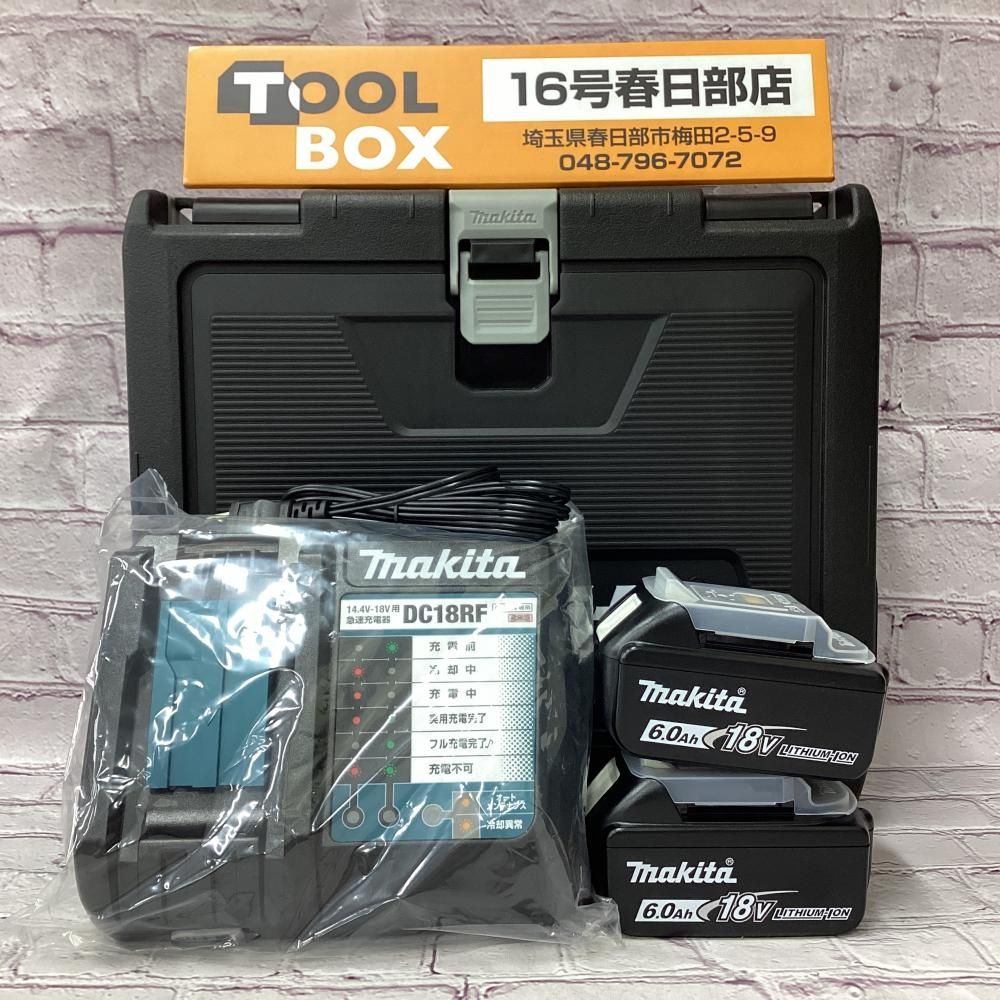 【未使用】makita/マキタ BL1860B DC18RF バッテリー2個+充電器+TD173用ケースセット 【201】 23,430円