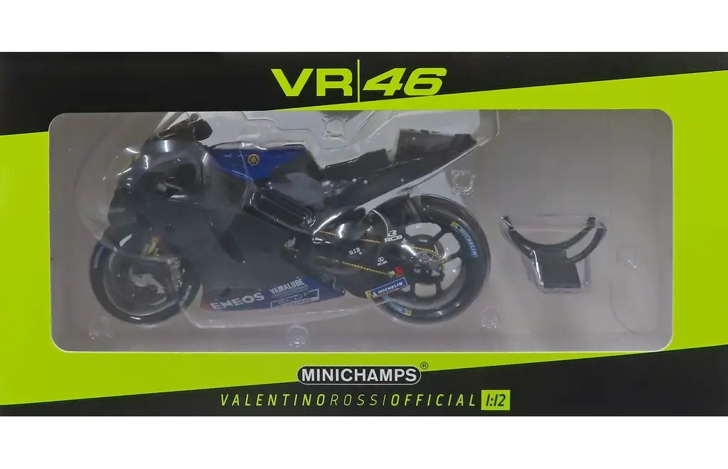【新品】ミニカー 1/12 ヤマハ YZR-M1 MONSTER ENERGY YAMAHA MOTOGP バレンティーノ・ロッシ ブルノ テスト2019年7月 [122203946]