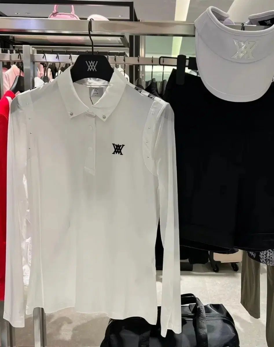 AW ロングスリーブ ゴルフウェア 白