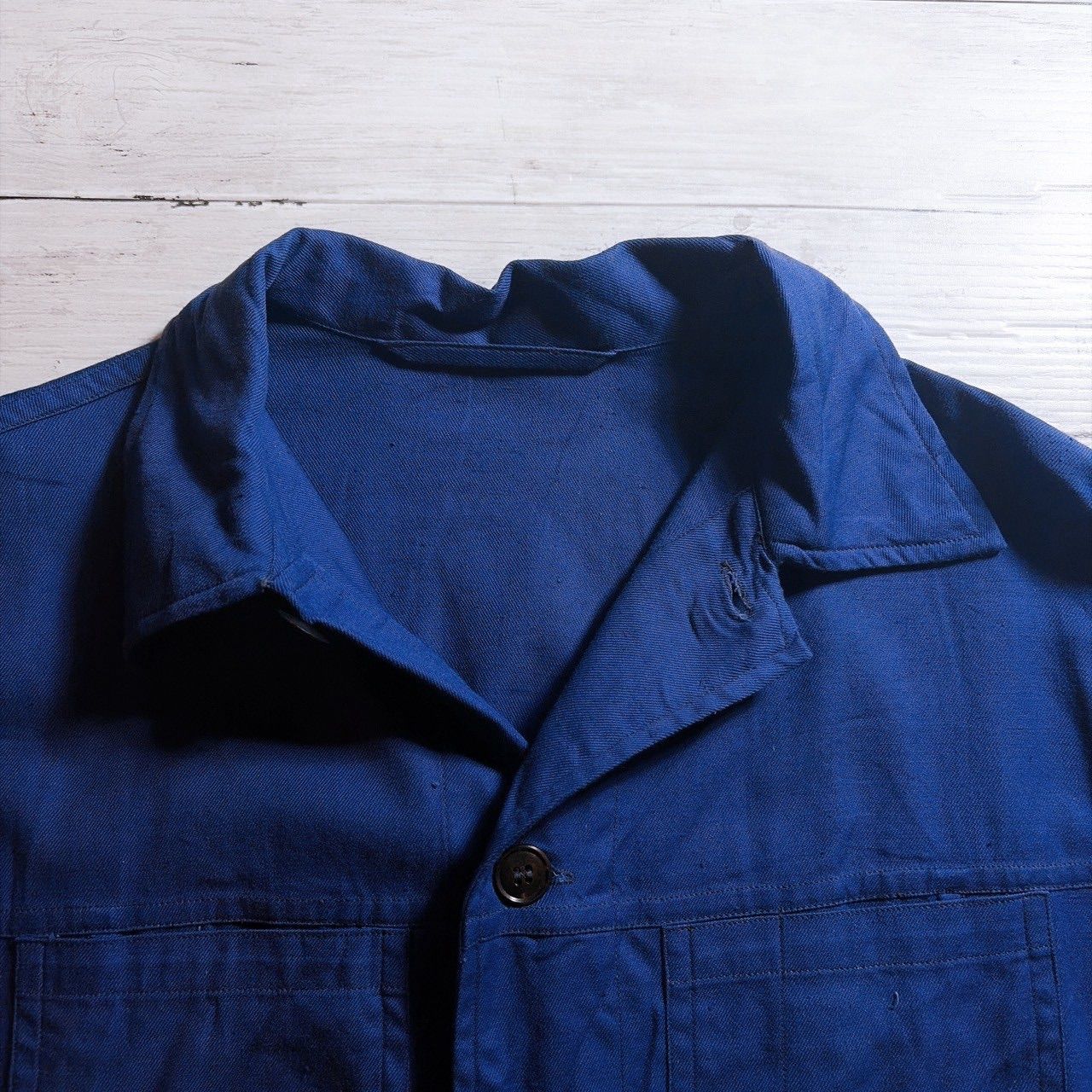 雰囲気抜群】WORK JACKET ワークジャケット ブルー 青 フレンチワーク