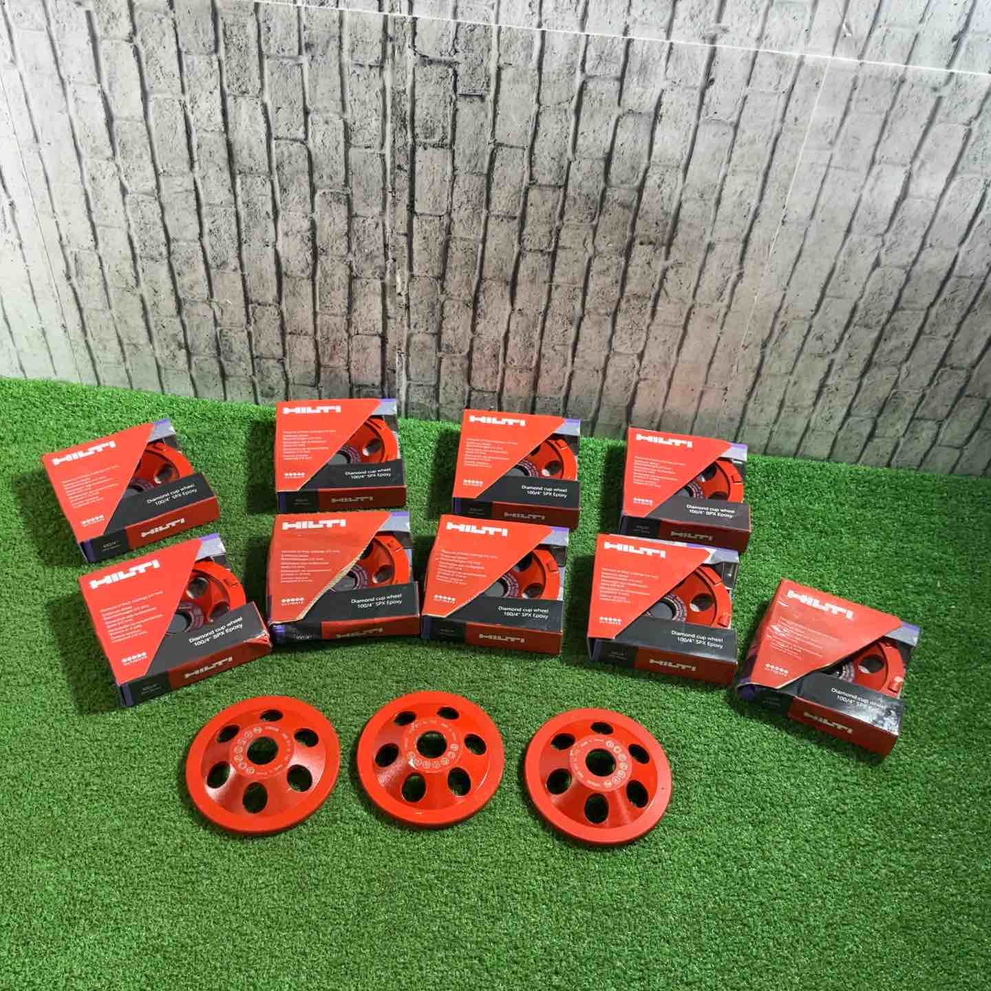 【美品】HILTI ヒルティ/100mm ダイヤモンドカップホイール 12個セット/#2238585 中古込【川口店】