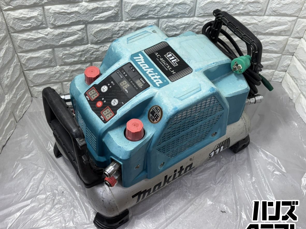 ▽【中古】マキタ AC462XLH エアコンプレッサ タンク容量11L 高圧4口 100V 50/60Hz