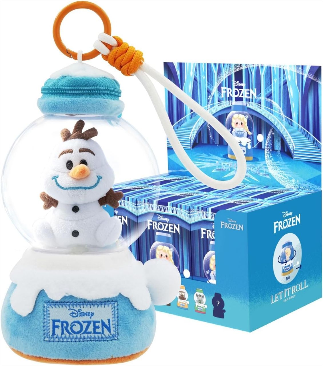 【52TOYS】52TOYS BLINDBOX アナと雪の女王 レット・イット・ロール ぬいぐるみストラップ 1BOX入数：6