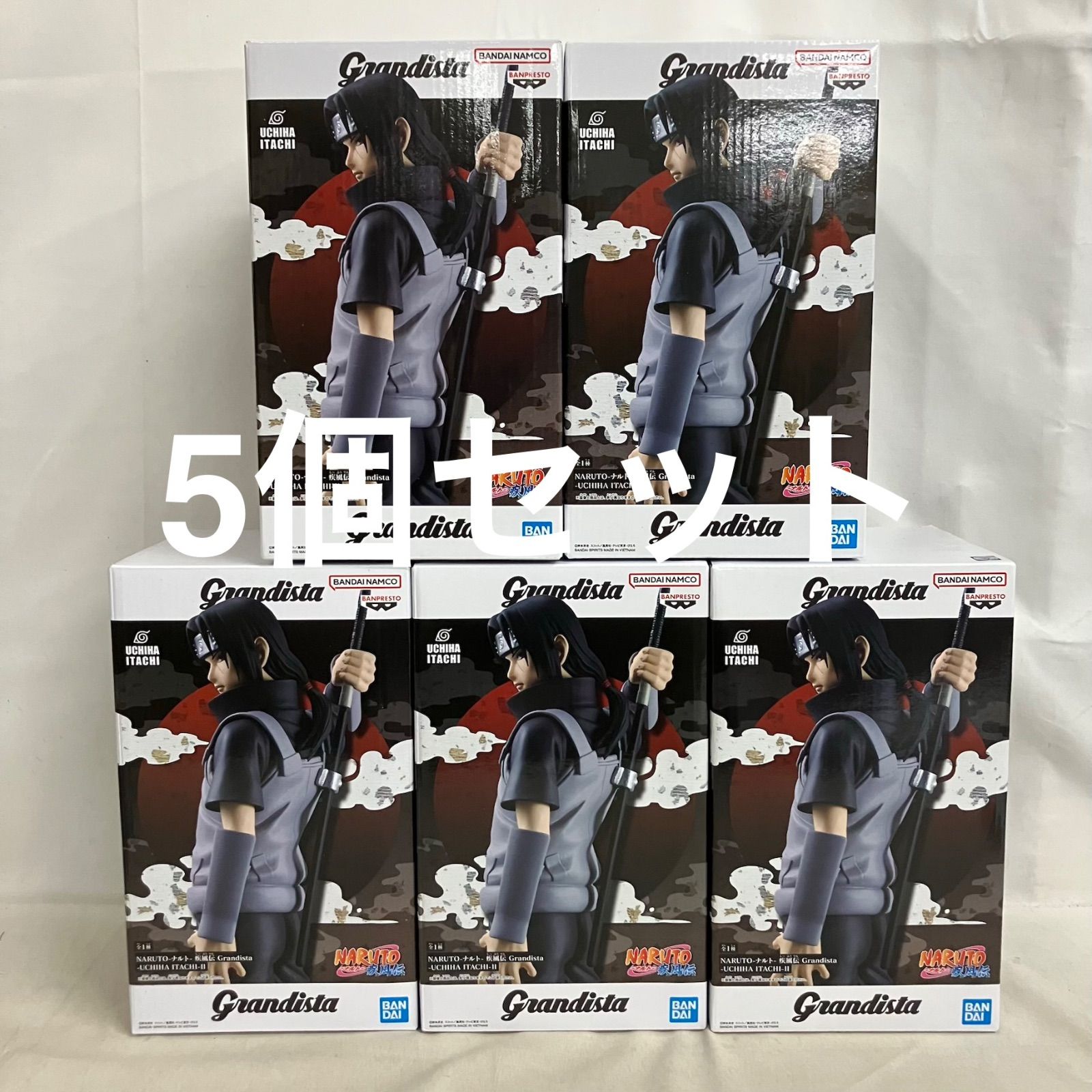 未開封 ナルト 疾風伝 Grandista うちはイタチ Ⅱ フィギュア 5個