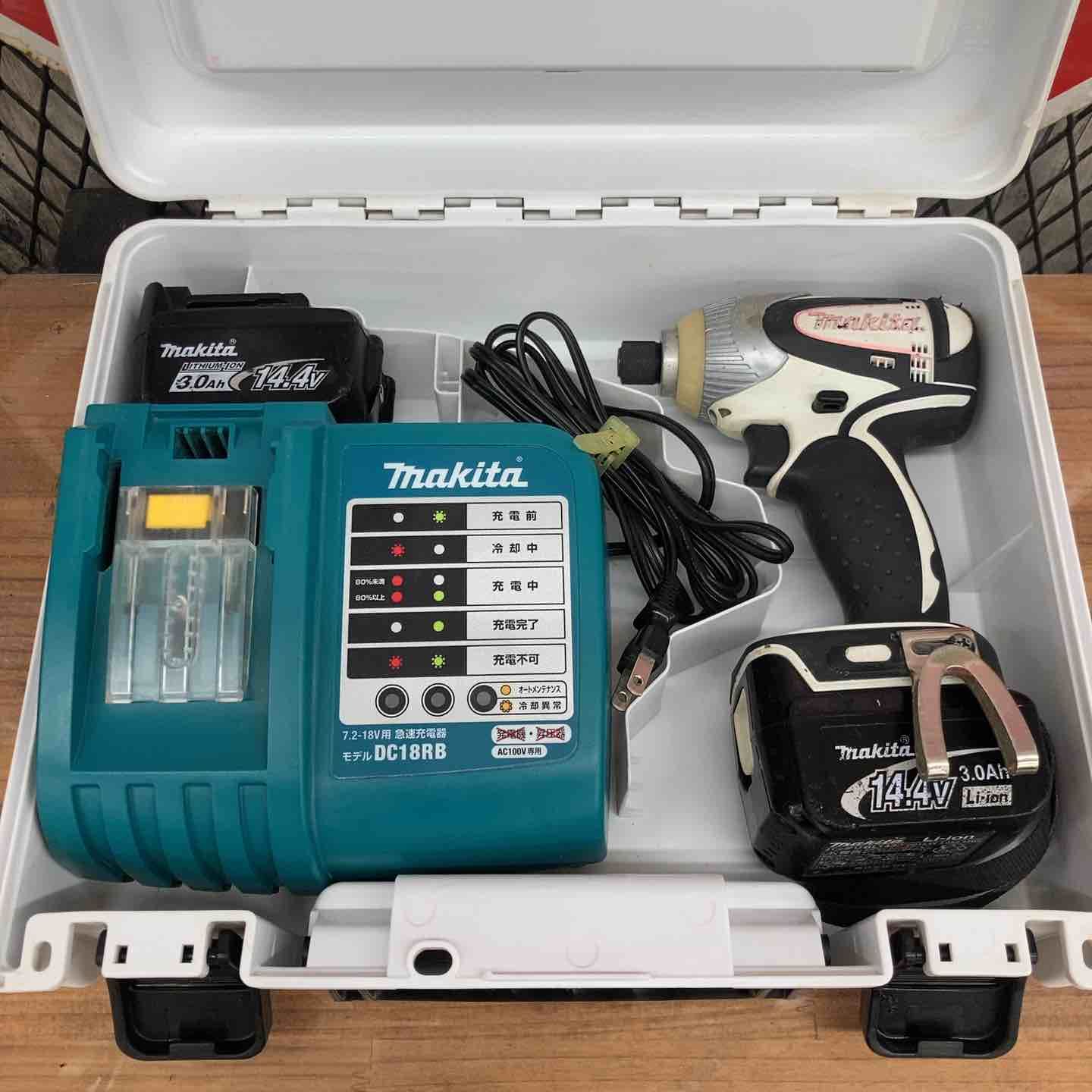 【中古品】★マキタ makita 14.4V コードレスインパクトドライバー TD130DRFX【八潮店】 9,490円