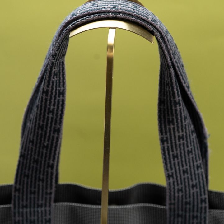 HERMES エルメス エールラインTGM キャンバス グレー シルバー金具