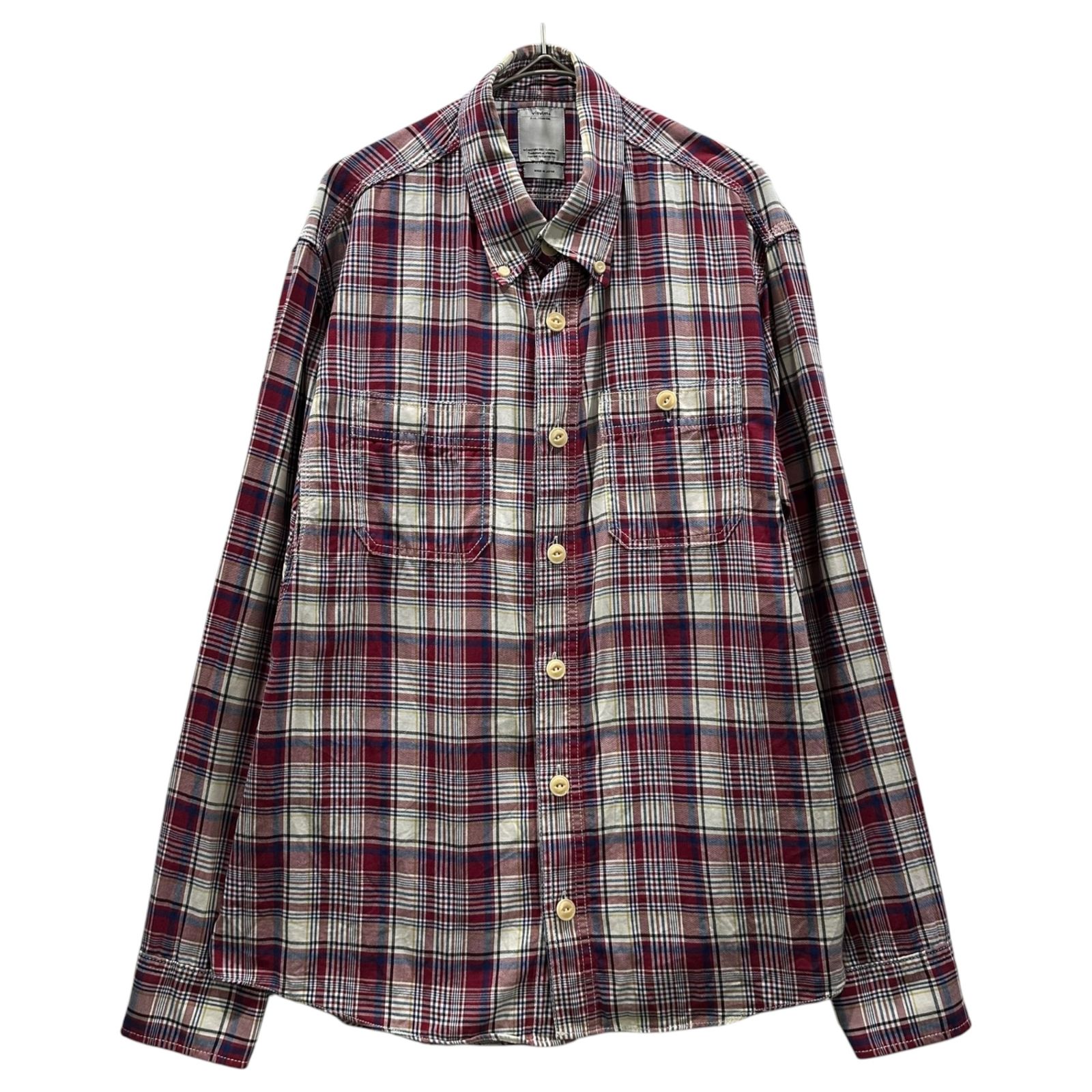 visvim チェック　ボタンダウンシャツ 長袖シャツ VISVIM(ビズビム/ヴィズヴィム) Plaid Button-Down Shirt チェック