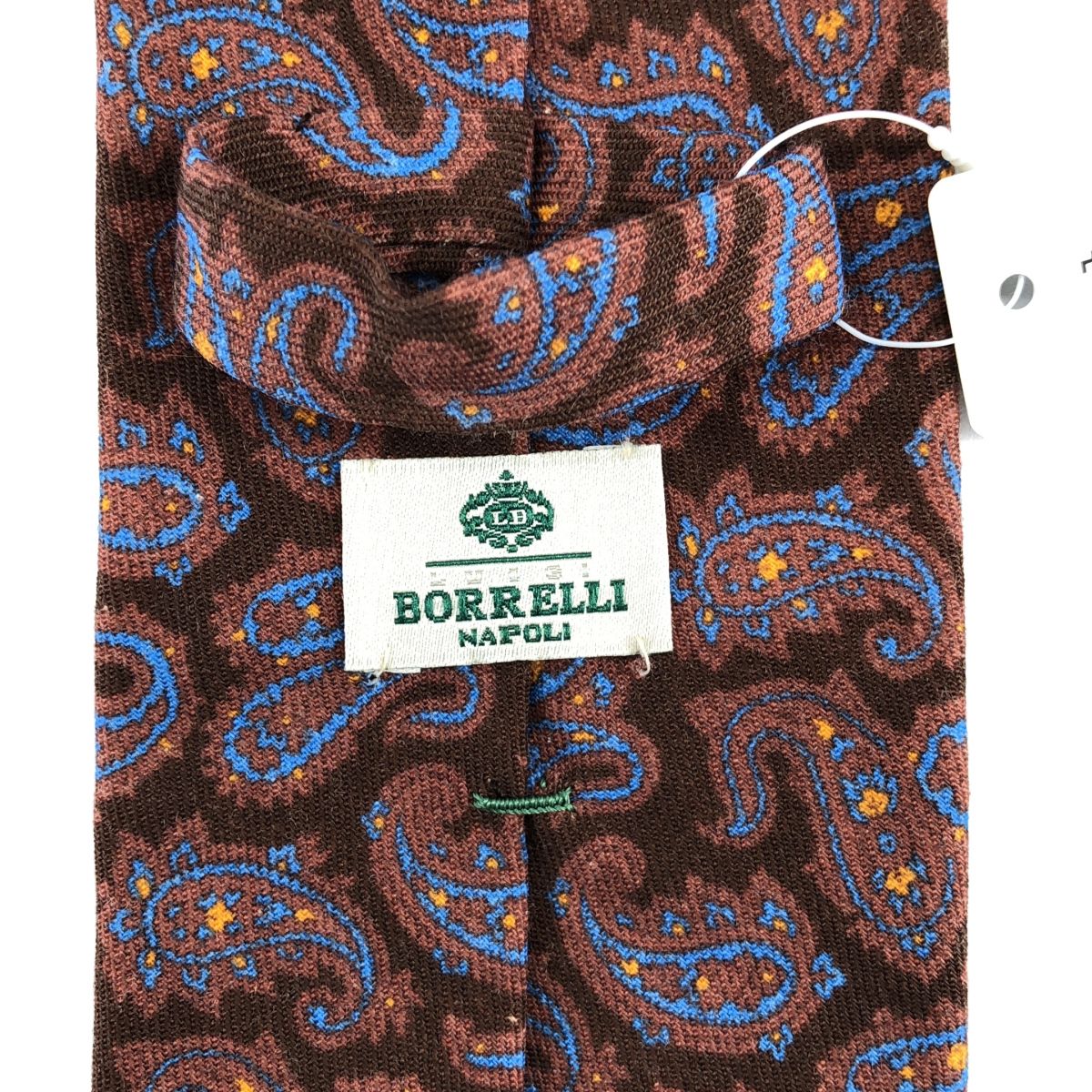 新品】 LUIGI BORRELLI / ルイジボレッリ | ウール ペイズリー