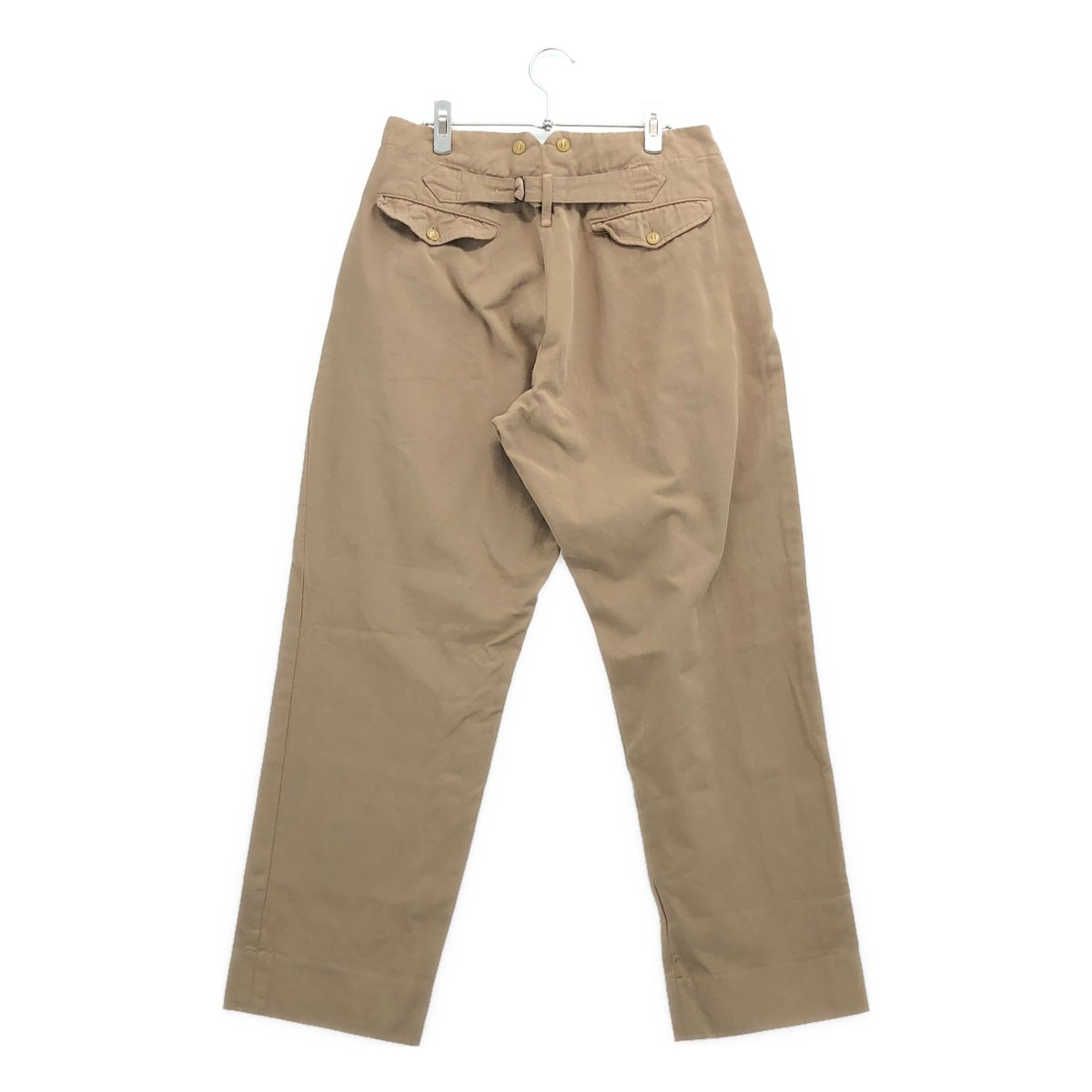 COMOLI / コモリ | 製品染 バックストラップパンツ | 1 | ベージュ