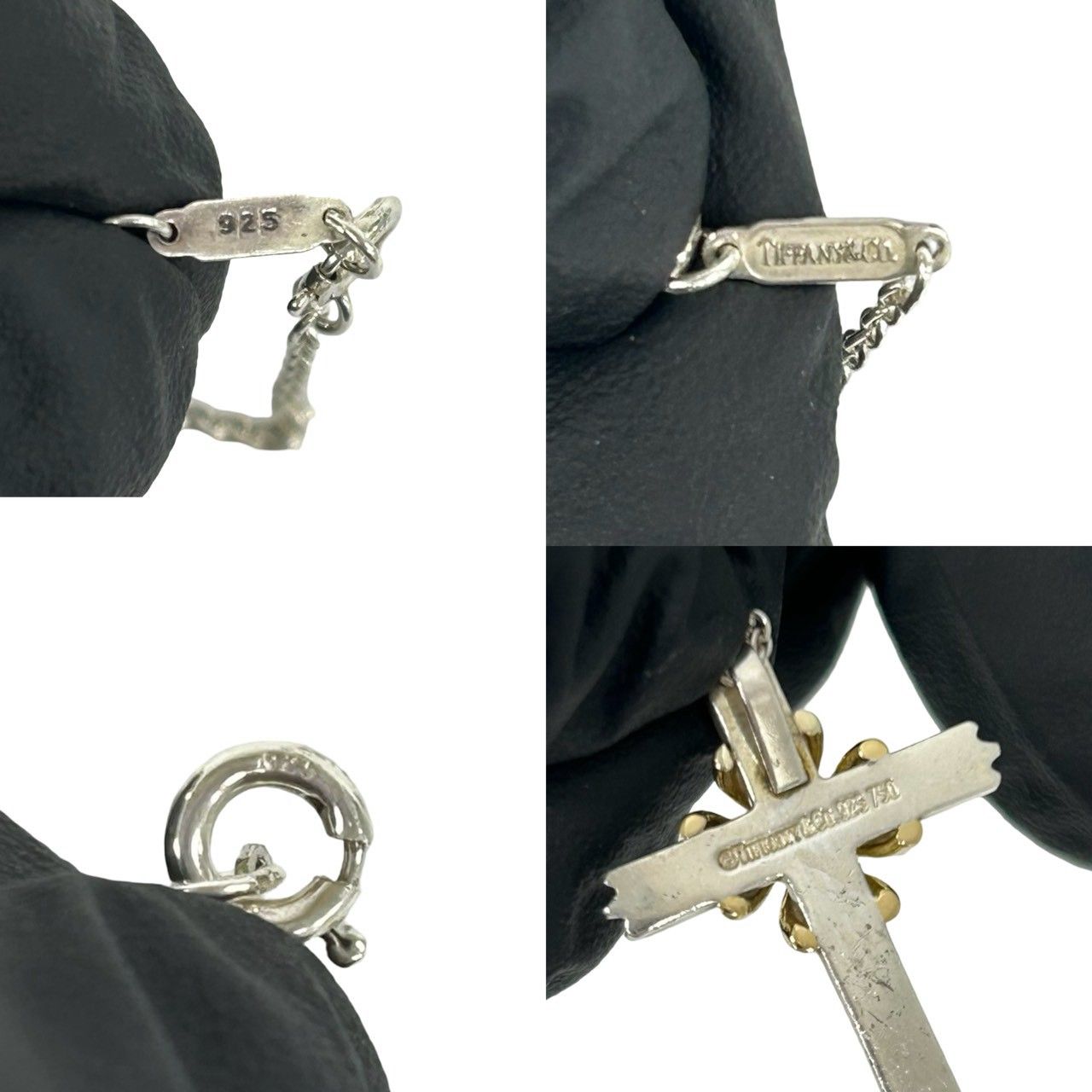極 美品 TIFFANY&Co. ティファニー シグネチャー クロス ネックレス