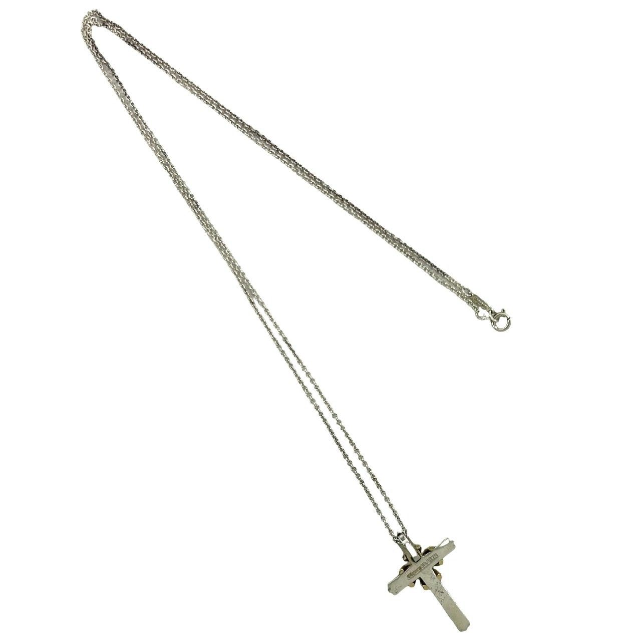 極 美品 TIFFANY&Co. ティファニー シグネチャー クロス ネックレス