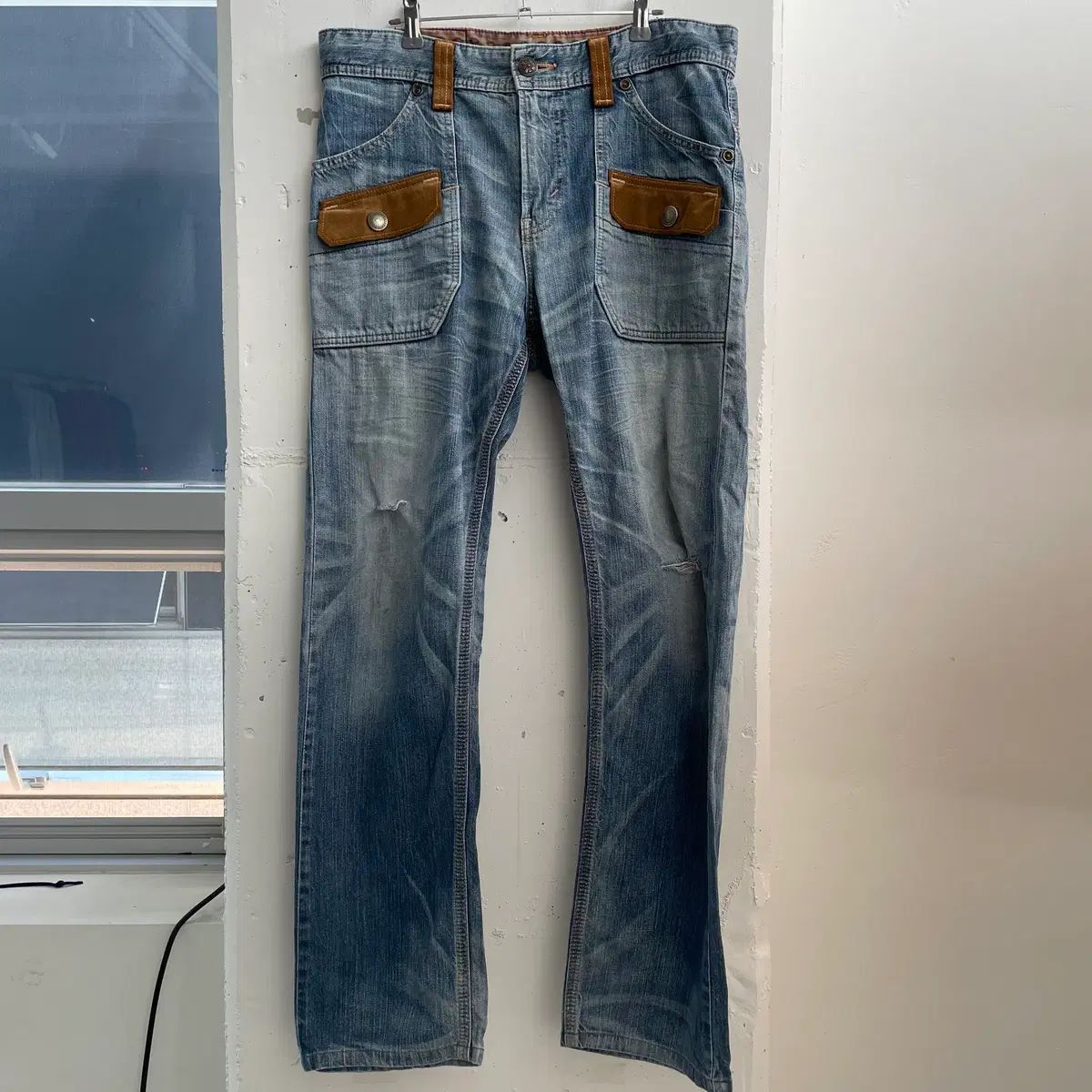 (32) EDWIN XV ウェスタン デニム パンツ