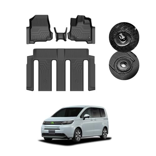 K◆GIMUYA ホンダ 新型 フリード GT系 フロアマット 3D 6人乗り 防水 立体構造 GT1/2/3/4/5/6/7/8 e:HEVハイブリッド車 専用 2024年～ TPE材質 アクセサリー 内装 カスタムパーツ インテリア 耐汚 9c15063a
