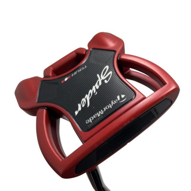 【中古】 テーラーメイド Spider Tour RED(サイトライン) ダブルベンド 33インチ パター PT スチール (フレックスその他) メンズ 男性用 右利き 右用 Dランク ゴルフクラブ