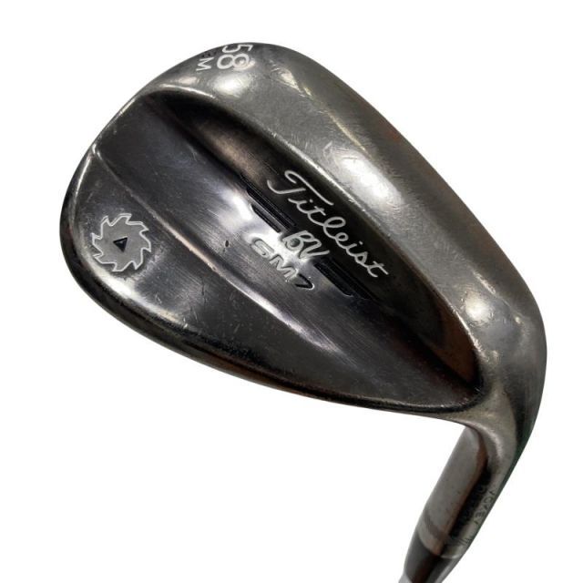 【中古】 タイトリスト VOKEY SPIN MILLED SM7 ブラッシュドスチール 58°/08°M ウェッジ WG 純正特注シャフト (フレックスX) メンズ 男性用 右利き 右用 Cランク ゴルフクラブ