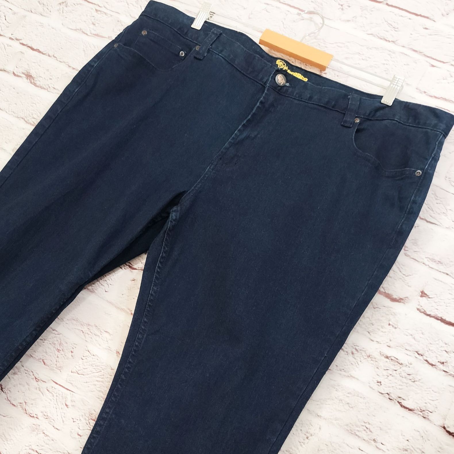 【ブロンコ】bronco ワイド ストレッチ デニムパンツ ビッグサイズ 【ブロンコ】bronco ワイド ストレッチ デニムパンツ ビッグサイズ