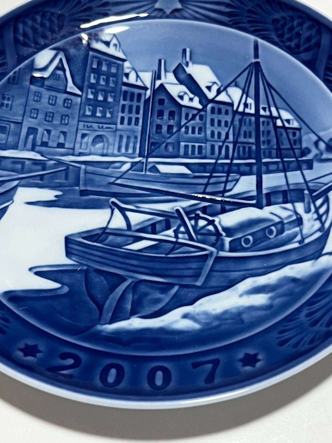 ロイヤルコペンハーゲン イヤープレート 2007 Christmas in Nyhavn 箱