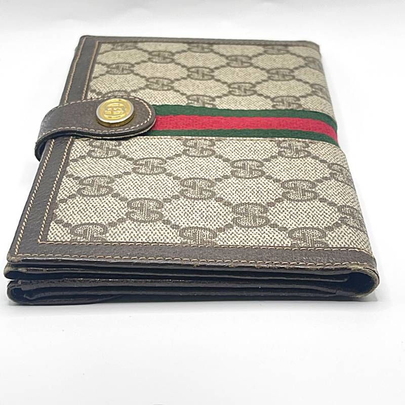 GUCCI オールドグッチ GG柄 シェリーライン 長財布 インターロッキング
