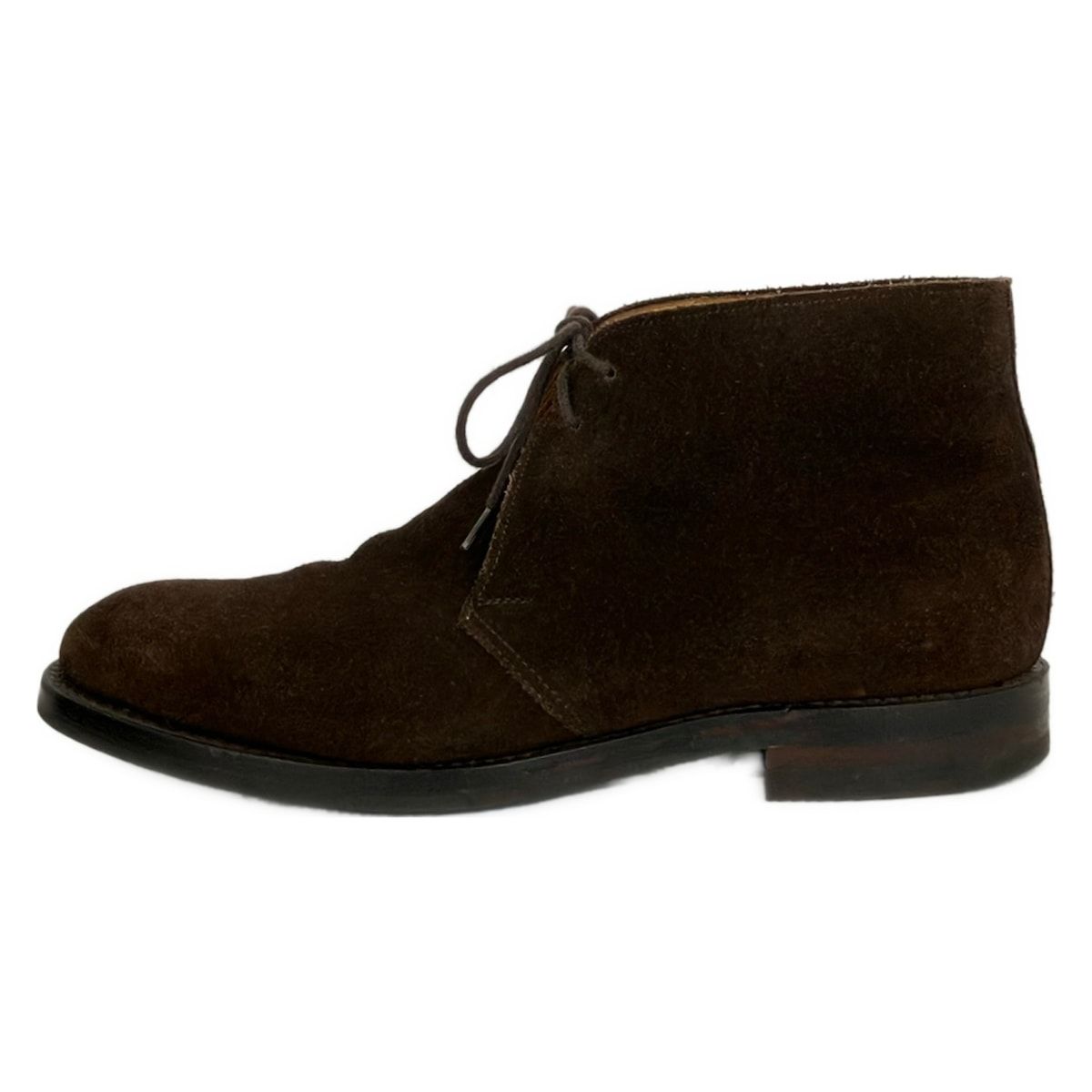 Crockett&Jones(クロケットジョーンズ) ショートブーツ 7 1/2E メンズ CHERTSEY(チャートシー) 1645 29 ダークブラウン チャッカブーツ