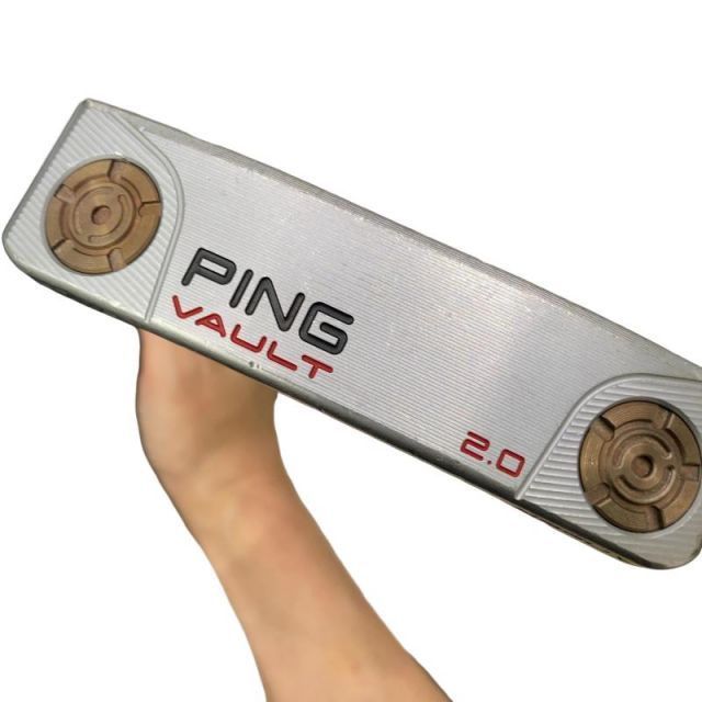 【中古】 ピン VAULT 2.0 DALE ANSER プラチナム(335g) 33インチ(PP58グリップ) レフティ パター PT スチール (フレックスその他) メンズ 男性用 左利き レフティ 左用 Cランク ゴルフクラブ