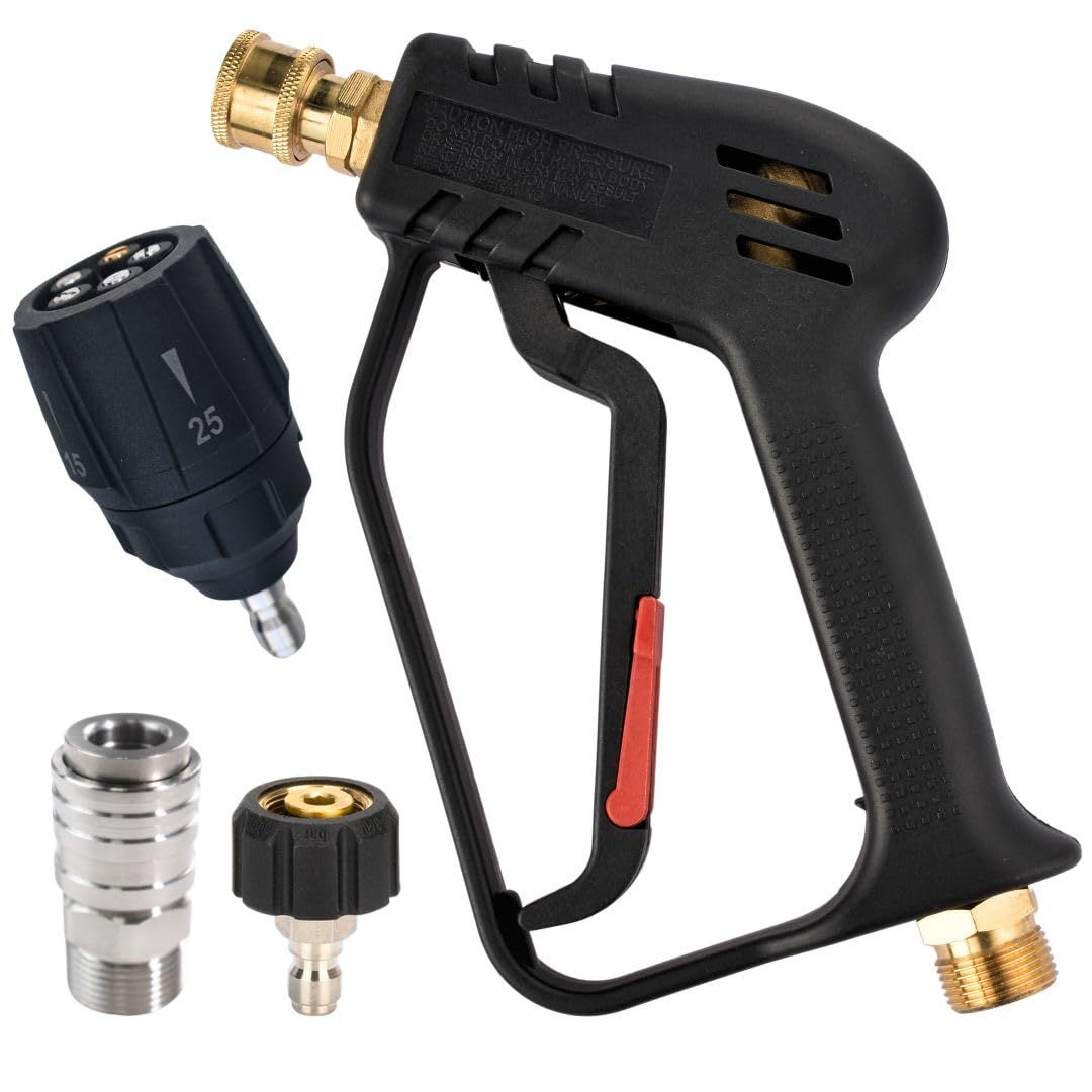 ☆新品☆ショートガン マキタ (makita) 対応 ５段階切替 (０?６５度) 調節可能 高圧洗浄機ガン 洗車 ガン 洗浄 ガン c39944cf