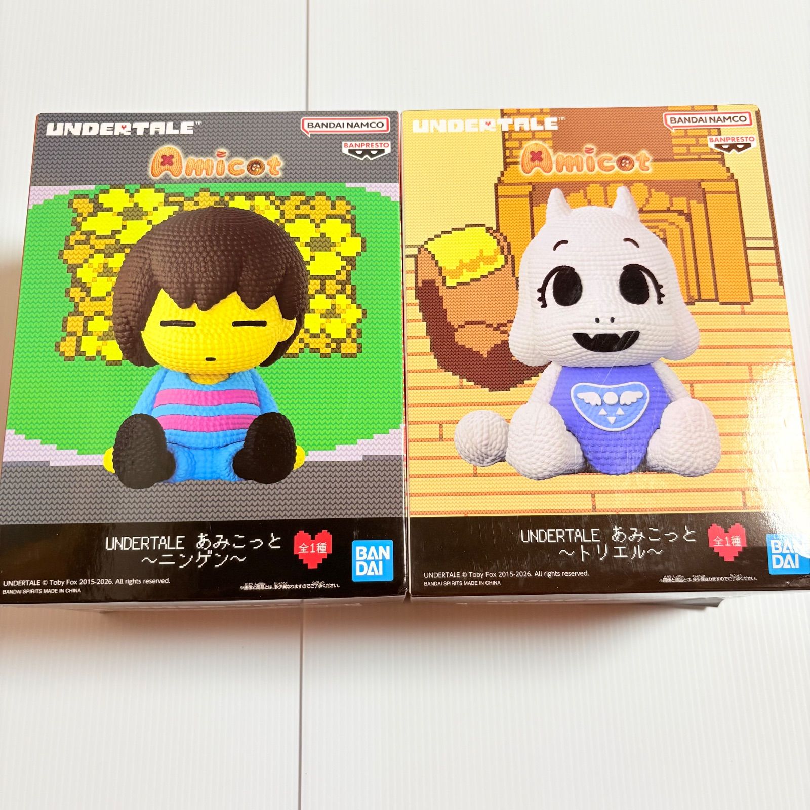 未開封発送 UNDERTALE あみこっと トリエル ニンゲン フィギュア 新品未開封】UNDERTALE あみこっと ニンゲン トリエル 全2種セット