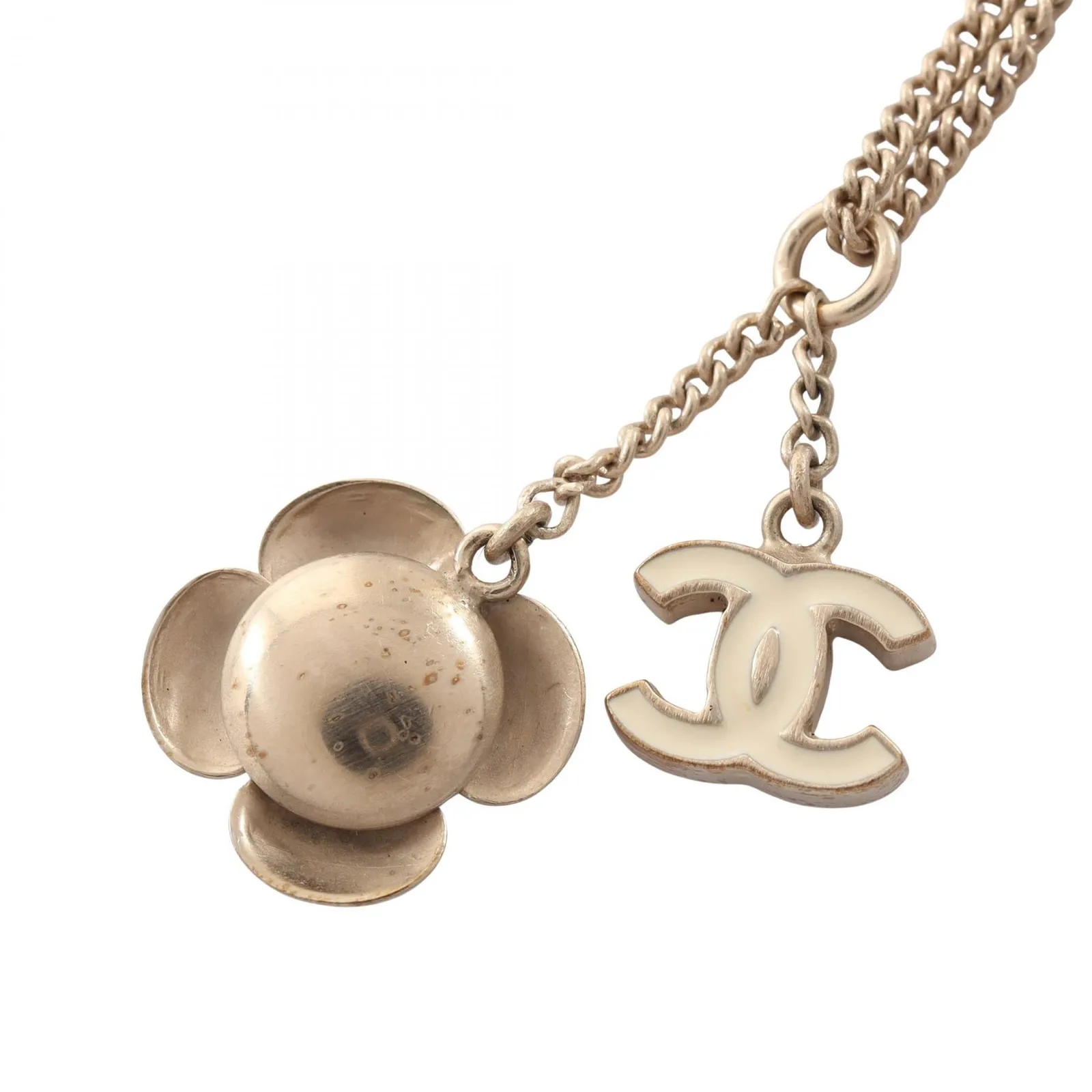 CHANEL ココマーク カメリア ネックレス CHANEL シャネル ココマーク カメリア ネックレス(やや傷や汚れあり