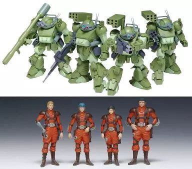 【中古】プラモデル 1/35 スコープドッグ・ターボカスタム ザ・ラストレッドショルダー 4体セット 「装甲騎兵ボトムズ ザ・ラストレッドショルダー」 [BK-200]