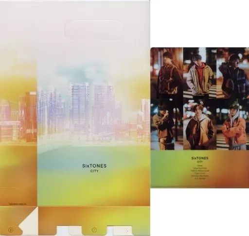 中古】クリアファイル SixTONES A5クリアファイルA+ペーパーバッグA