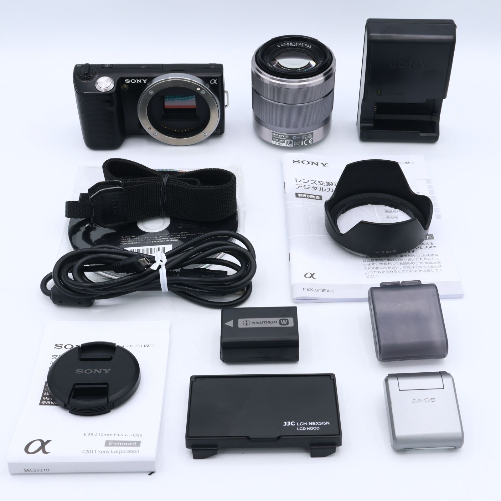 【シャッター回数：5913回】SONY ソニー デジタル一眼α NEX-5 ズームレンズキット ブラック NEX-5K/B #260901_1028042 12,816円