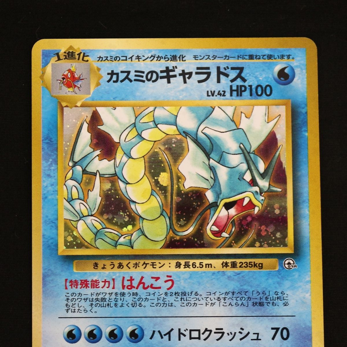 ST] ポケモンカード 旧裏 カスミ の ギャラドス ④ LV 38 HP 80