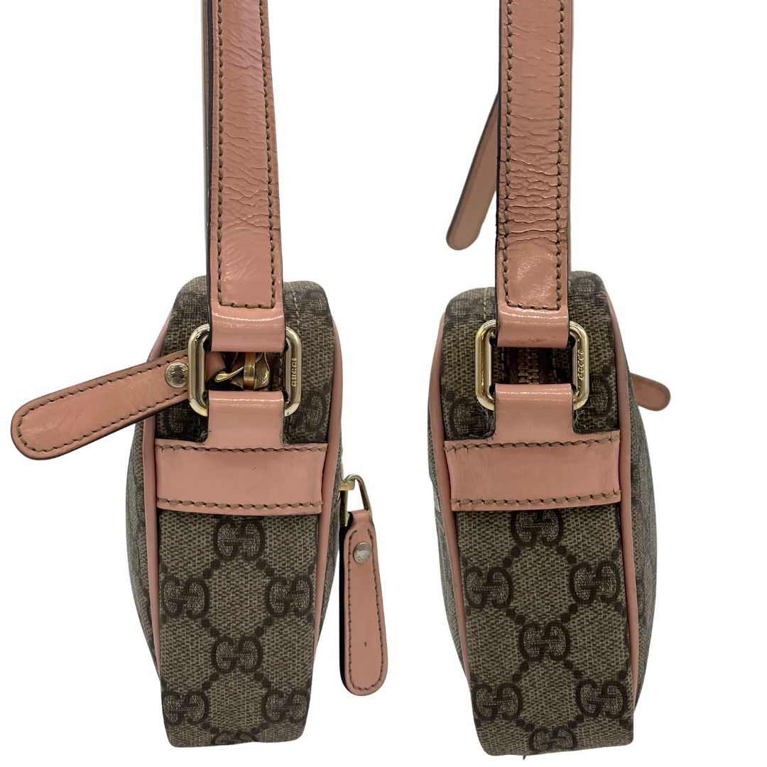 GUCCI グッチ GGスプリーム ショルダーバッグ ピンク PVC - メルカリ