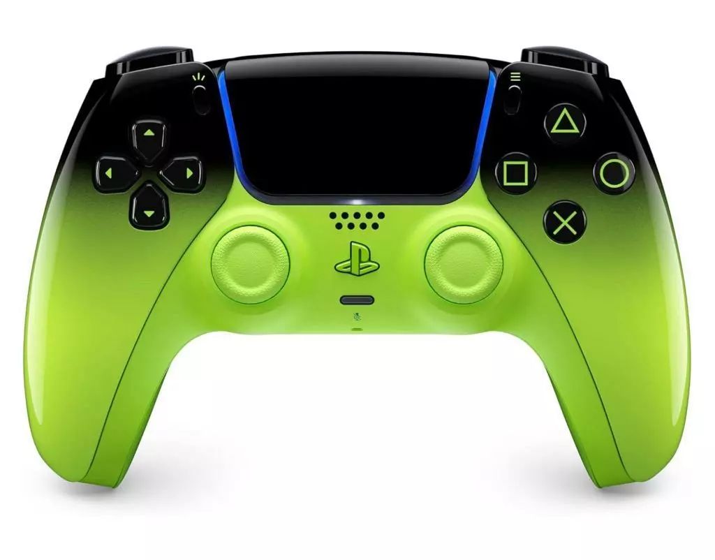 【中古】PS5ハード ワイヤレスコントローラー DualSense リミックス グリーン