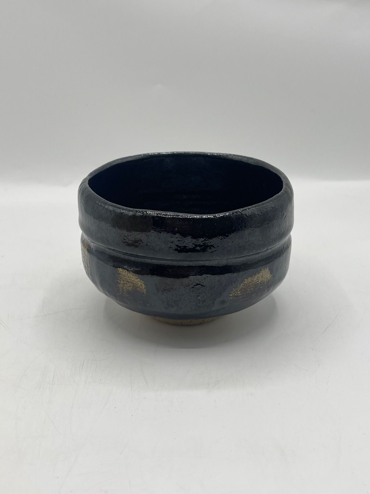 Ｗ７４８　茶碗　『黒楽茶碗』『佐々木松楽 造』　共箱　抹茶碗　茶道具 茶道具 松楽作 茶碗 黒楽 楽茶碗 抹茶碗 共箱 T-034 - メルカリ
