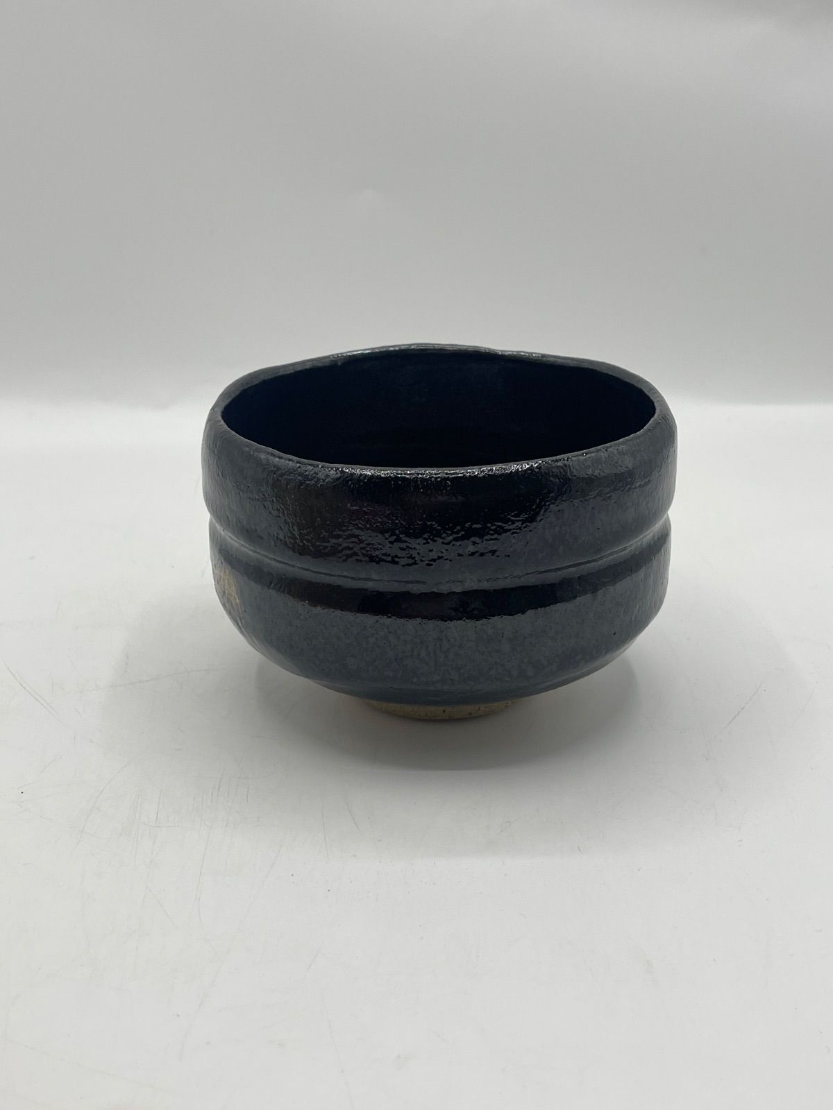茶道具 松楽作 茶碗 黒楽 楽茶碗 抹茶碗 共箱 T-034 - メルカリ
