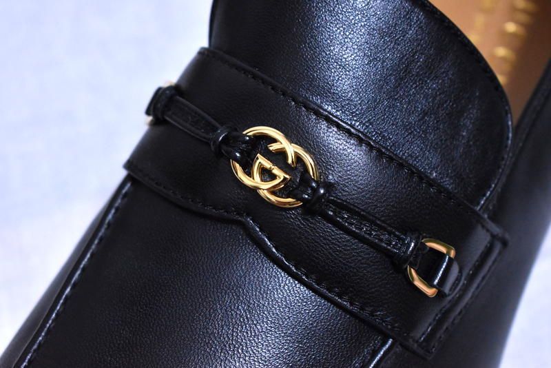 国内正規品】新品 GUCCI ダブル G ローファー 8 1/2 738468 グッチ