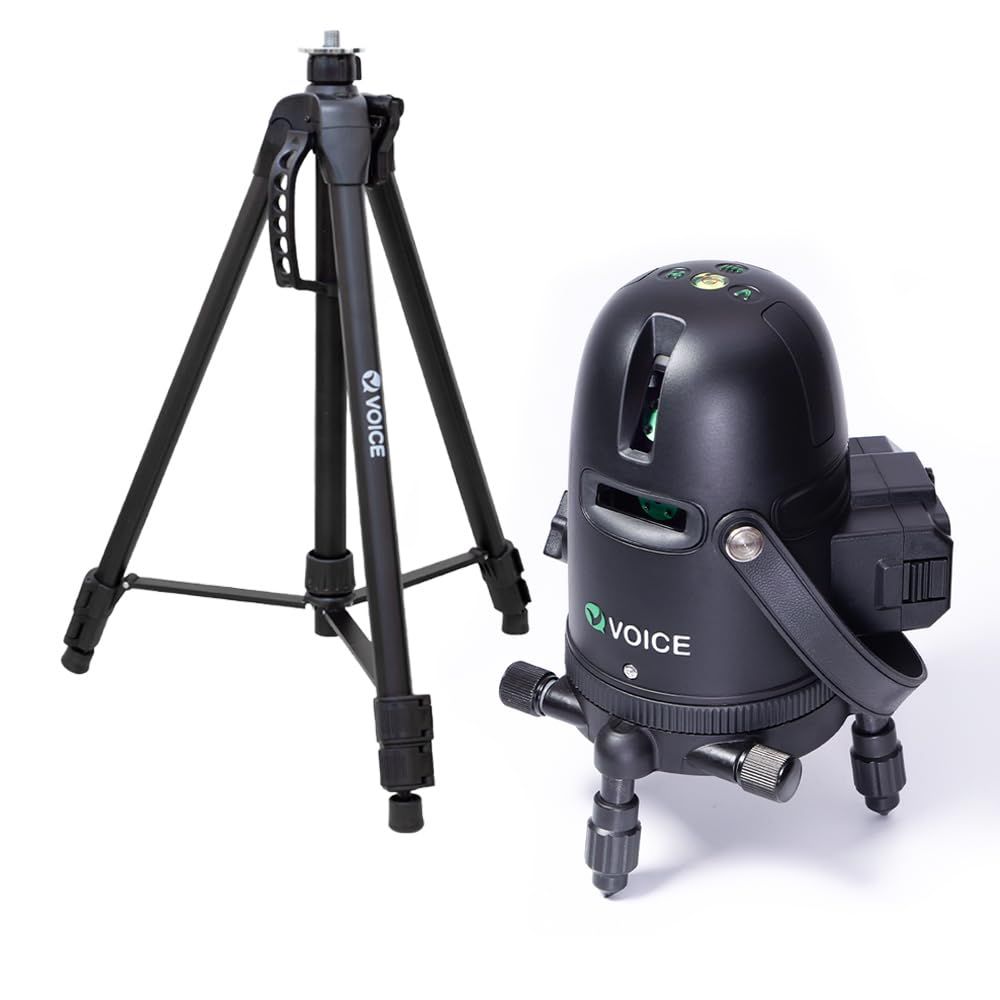 ☆新品☆VOICE レーザー墨出し器 2ライン グリーンレーザー Model-G2 三脚セット レーザー タテ ヨコ ライン 照射モデル アプリからの遠隔操作 タッチスイッチ d2609409 27,495円