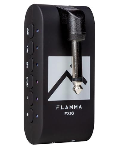 FLAMMA ギターヘッドフォンアンプポータブル28ドラム溝付き 14 組み込みエフェクト 14アンプモデル5トーンカラーサポートブルートゥース USBオーディオ録音と再生OTG機能ホームプラクティス ブラック★m dc3666be 12,194円
