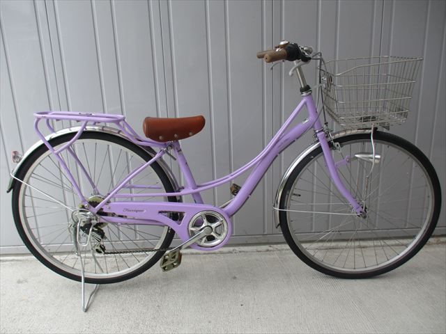 F462★整備済み★完成車発送★中古自転車【　アサヒ　ビューティフルドリーム　26インチ　パープル 】