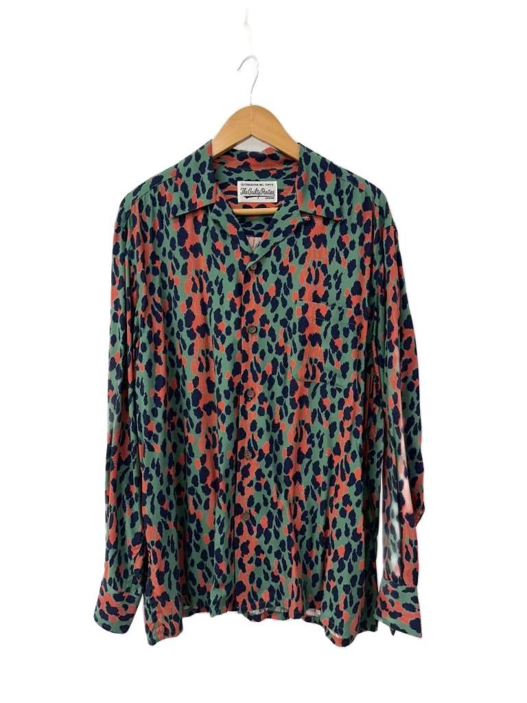 WACKO MARIA レオパード襟 刺繍 シャツ　L ワコマリア WACKO MARIA 22AW LEOPARD OPEN COLLAR SHIRT レオパード柄