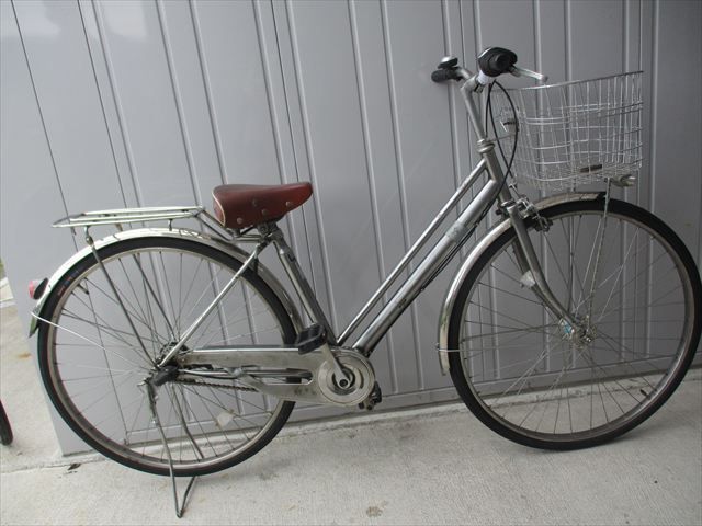 F473★整備済み★完成車発送★中古自転車【27インチ　軽快車　シルバー 】 7,500円