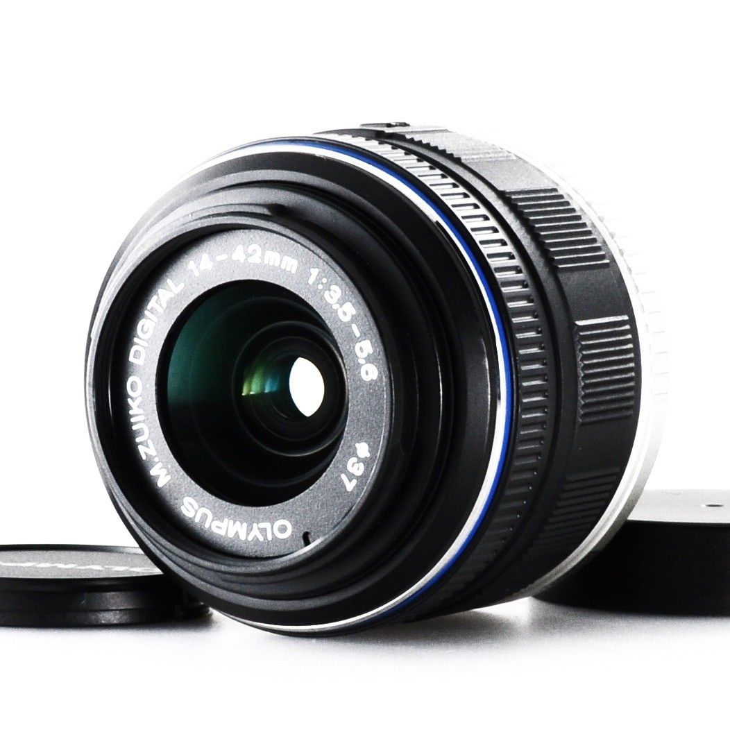 올림푸스 M.ZUIKO 디지털 14-42mm F3.5-5.6 블랙 오토포커스 렌즈 [Exc+5] #W796