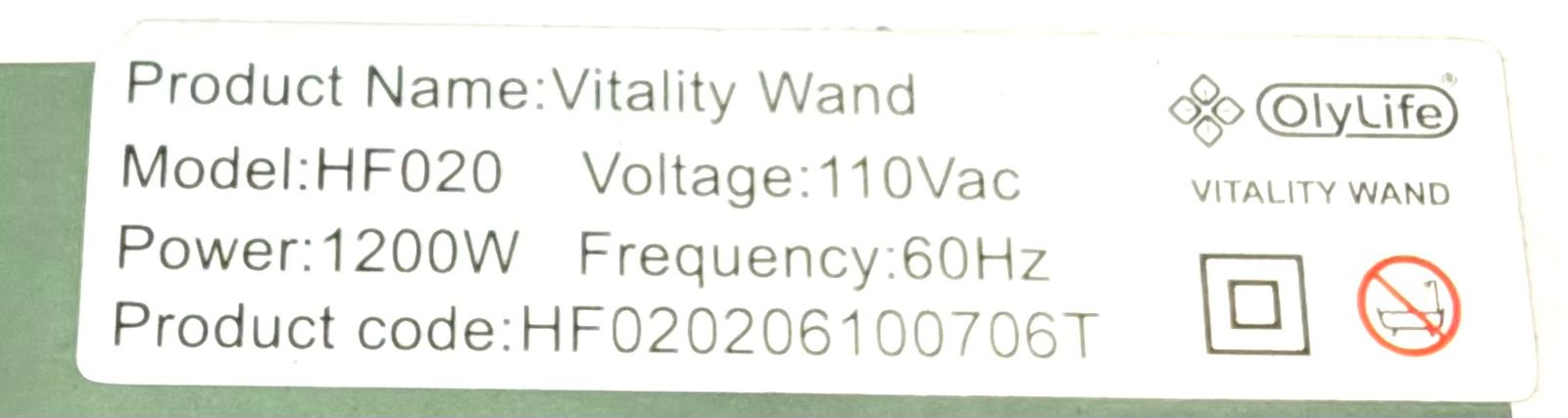 開封済・未使用品】OlyLife Vitality Wand(バイタリティワンド) HF020