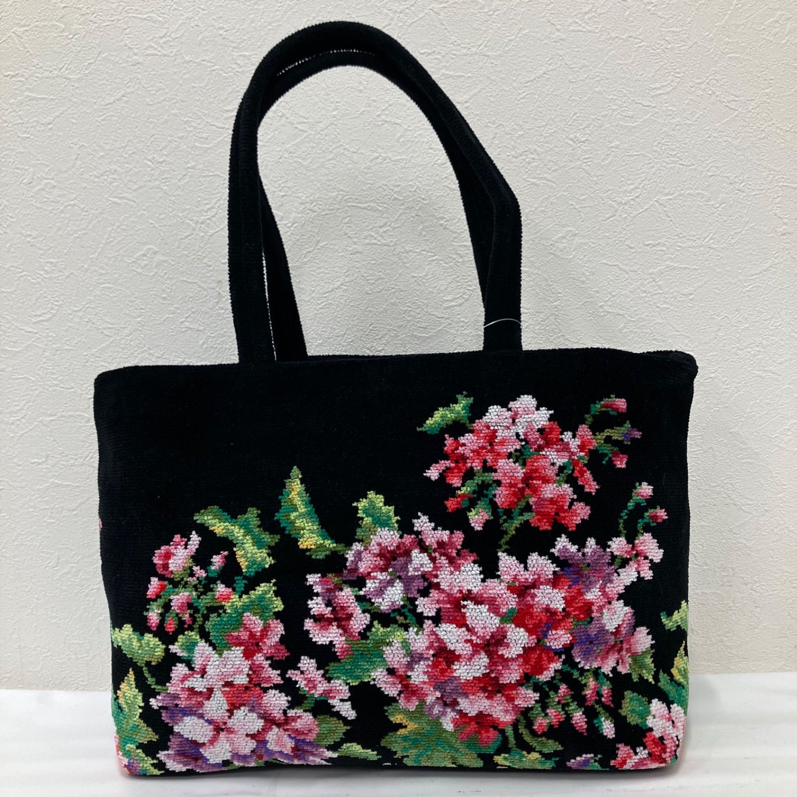 Y8618 【良品】 FEILER フェイラー ゼラニウム トートバッグ